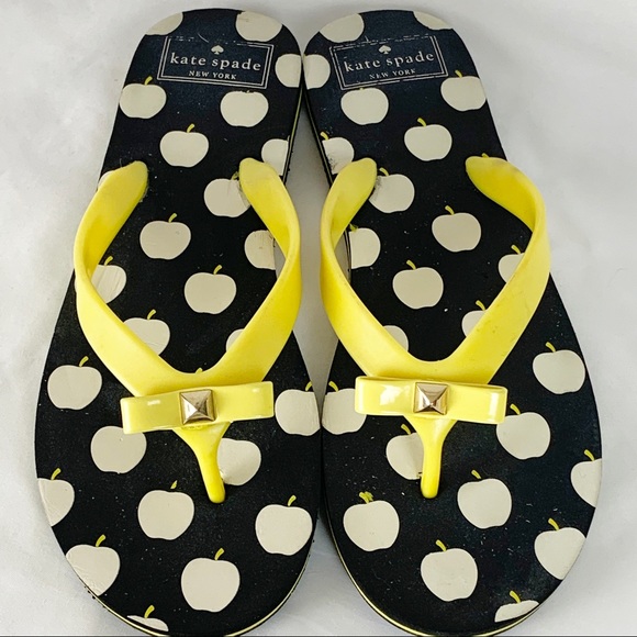 polka dot kate spade flip flops